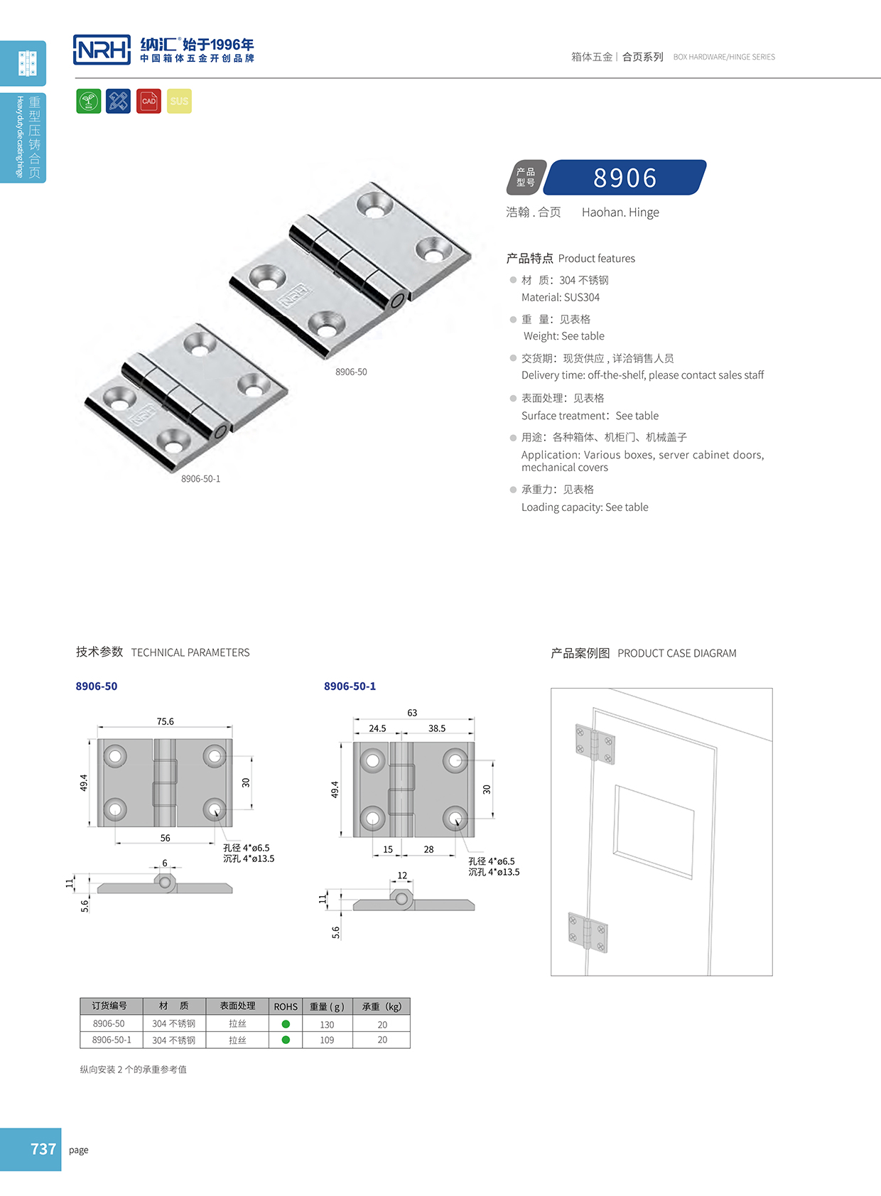 草莓免费视频/NRH 8906-50 冲压铰链